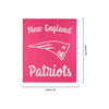 New England Patriots NFL Throw Blanket With Plush Unicorn