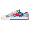 Buffalo Bills NFL Womens Glitter Low Top Canvas Shoes
