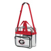 Georgia Bulldogs NCAA Clear Messenger Bag