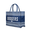 Los Angeles Dodgers MLB Stitch Pattern Canvas Tote Bag