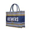 Milwaukee Brewers MLB Stitch Pattern Canvas Tote Bag
