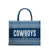 Dallas Cowboys NFL Stitch Pattern Canvas Tote Bag