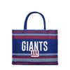 New York Giants NFL Stitch Pattern Canvas Tote Bag