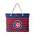Chicago Cubs MLB Nautical Stripe Tote Bag