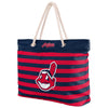 Cleveland Guardians MLB Nautical Stripe Tote Bag
