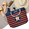 Houston Astros MLB Nautical Stripe Tote Bag