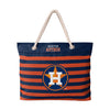 Houston Astros MLB Nautical Stripe Tote Bag