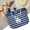 Los Angeles Dodgers MLB Nautical Stripe Tote Bag