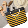 Pittsburgh Pirates MLB Nautical Stripe Tote Bag