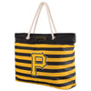 Pittsburgh Pirates MLB Nautical Stripe Tote Bag