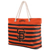 San Francisco Giants MLB Nautical Stripe Tote Bag