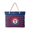 Texas Rangers MLB Nautical Stripe Tote Bag