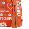 Clemson Tigers NCAA Logo Love Cinch Purse