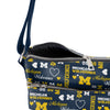 Michigan Wolverines NCAA Logo Love Crossbody Purse