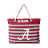 Alabama Crimson Tide NCAA Nautical Stripe Tote Bag