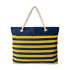 Michigan Wolverines NCAA Nautical Stripe Tote Bag