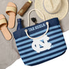 North Carolina Tar Heels NCAA Nautical Stripe Tote Bag