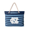 North Carolina Tar Heels NCAA Nautical Stripe Tote Bag