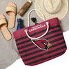 Arizona Cardinals NFL Nautical Stripe Tote Bag