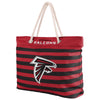 Atlanta Falcons NFL Nautical Stripe Tote Bag
