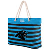 Carolina Panthers NFL Nautical Stripe Tote Bag