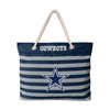 Dallas Cowboys NFL Nautical Stripe Tote Bag