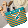 Miami Dolphins NFL Nautical Stripe Tote Bag