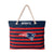 New England Patriots NFL Nautical Stripe Tote Bag