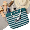 Philadelphia Eagles NFL Nautical Stripe Tote Bag