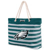 Philadelphia Eagles NFL Nautical Stripe Tote Bag