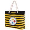 Pittsburgh Steelers NFL Nautical Stripe Tote Bag