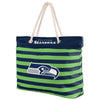 Seattle Seahawks NFL Nautical Stripe Tote Bag
