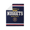 Denver Nuggets NBA Team Property Sherpa Plush Throw Blanket