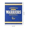 Golden State Warriors NBA Team Property Sherpa Plush Throw Blanket