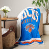 New York Knicks NBA Team Property Sherpa Plush Throw Blanket