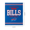 Buffalo Bills NFL Team Property Sherpa Plush Throw Blanket
