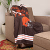 Cleveland Browns NFL Team Property Sherpa Plush Throw Blanket
