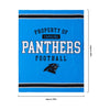 Carolina Panthers NFL Team Property Sherpa Plush Throw Blanket