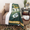 Green Bay Packers NFL Team Property Sherpa Plush Throw Blanket