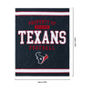 Houston Texans NFL Team Property Sherpa Plush Throw Blanket