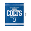Indianapolis Colts NFL Team Property Sherpa Plush Throw Blanket
