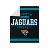 Jacksonville Jaguars NFL Team Property Sherpa Plush Throw Blanket