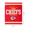 Kansas City Chiefs NFL Team Property Sherpa Plush Throw Blanket