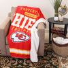 Kansas City Chiefs NFL Team Property Sherpa Plush Throw Blanket