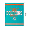 Miami Dolphins NFL Team Property Sherpa Plush Throw Blanket