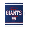 New York Giants NFL Team Property Sherpa Plush Throw Blanket