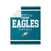 Philadelphia Eagles NFL Team Property Sherpa Plush Throw Blanket