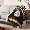 Pittsburgh Steelers NFL Team Property Sherpa Plush Throw Blanket