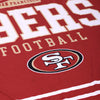 San Francisco 49ers NFL Team Property Sherpa Plush Throw Blanket