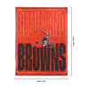 Cleveland Browns NFL Big Game Sherpa Lined Throw Blanket